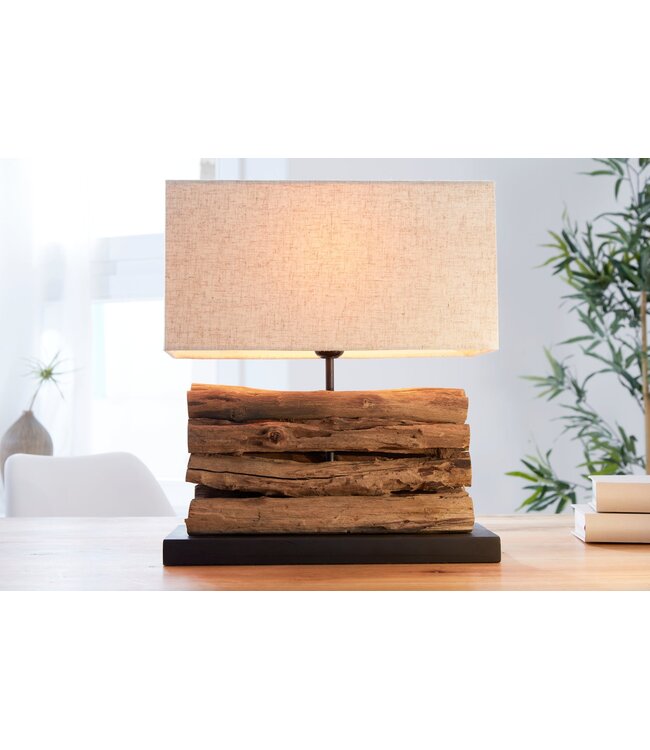 Invicta Interior Tafellamp PERIFERE driftwood beige - 19477