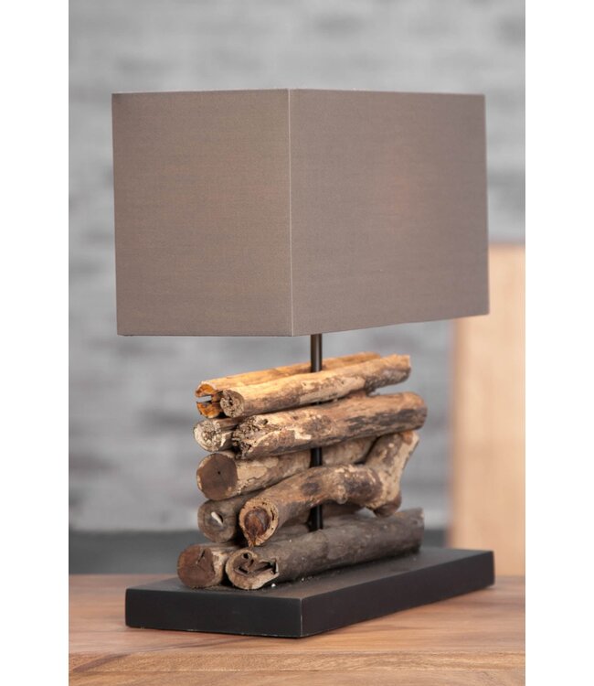 Invicta Interior Tafellamp PERIFERE drijfhoutbruin - 17322