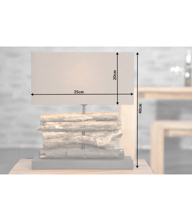 Invicta Interior Tafellamp PERIFERE drijfhoutbruin - 17322