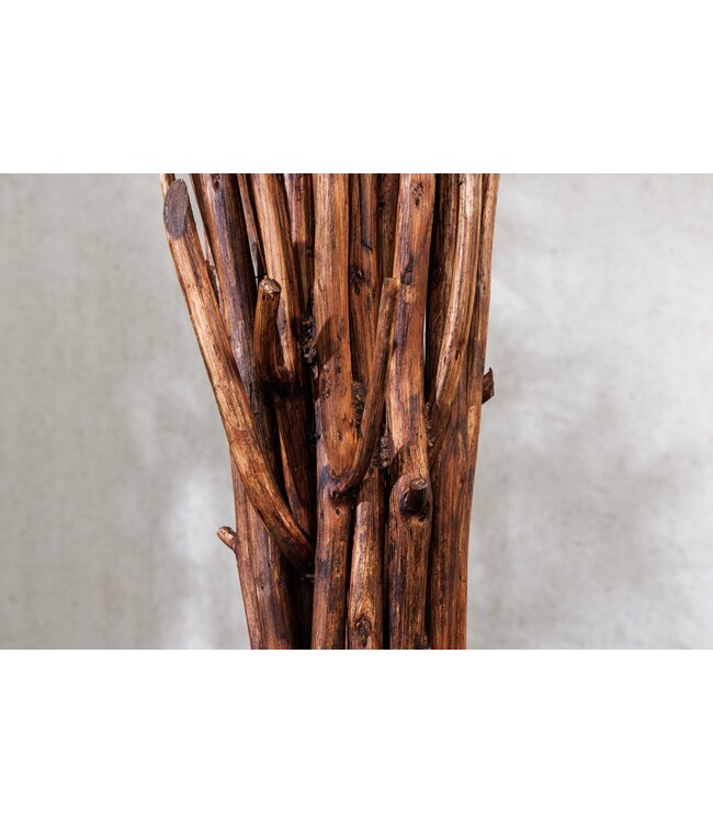 Invicta Interior Tafellamp EUPHORIA I 60 cm met lampenkap van longanhout en katoen - 43452