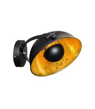 Invicta Interior Wandlamp STUDIO 40cm zwart goud - 35124