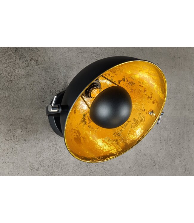 Invicta Interior Wandlamp STUDIO 40cm zwart goud - 35124