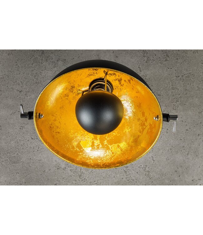 Invicta Interior Wandlamp STUDIO 40cm zwart goud - 35124