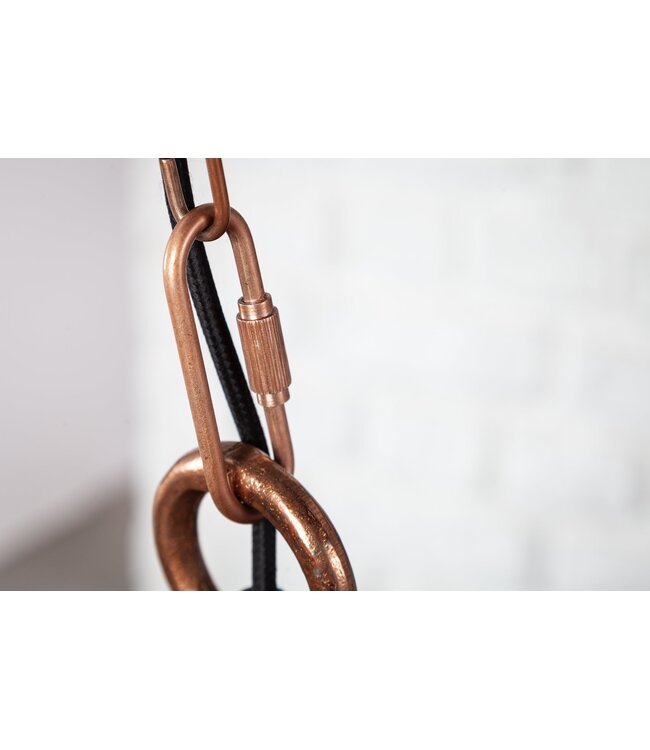 Invicta Interior Hanglamp INDUSTRIEEL gemarmerd koper - 41271