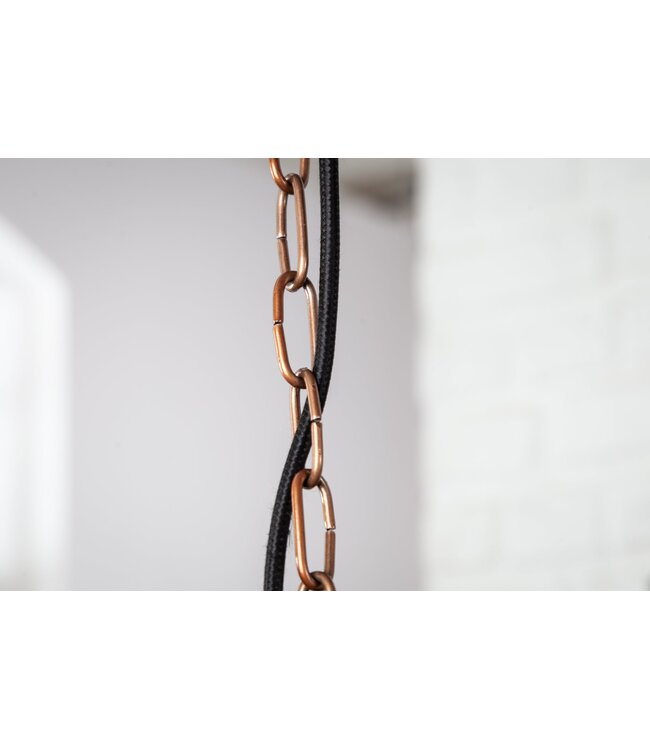 Invicta Interior Hanglamp INDUSTRIEEL gemarmerd koper - 41271