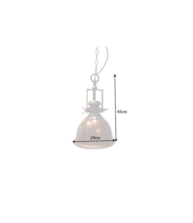 Invicta Interior Hanglamp INDUSTRIEEL gemarmerd koper - 41271