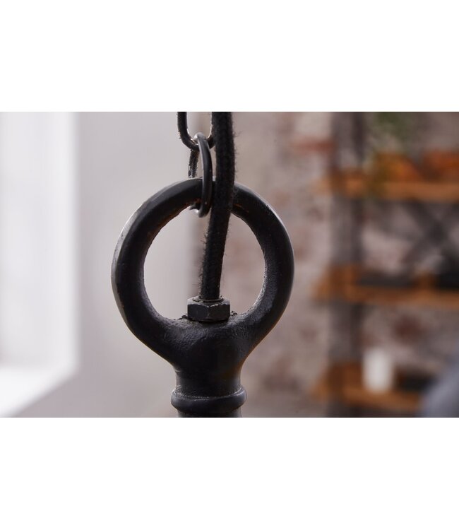 Invicta Interior Hanglamp INDUSTRIEEL metaal zwart-brons industriële stijl - 40919