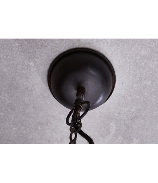 Invicta Interior Hanglamp INDUSTRIEEL metaal zwart-brons industriële stijl - 40919