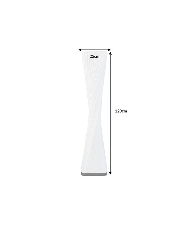 Invicta Interior Vloerlamp PARIS 120 cm, spiraalvormig, wit - 36871
