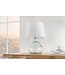 Invicta Interior Tafellamp CLASSIC 40 cm met witte lampenkap van gerecycled glas - 44494