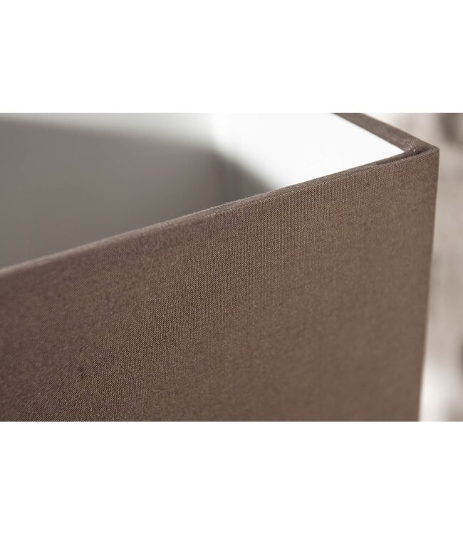 Invicta Interior Tafellamp EUPHORIA met bruine linnen kap in drijfhoutkleur - 36966