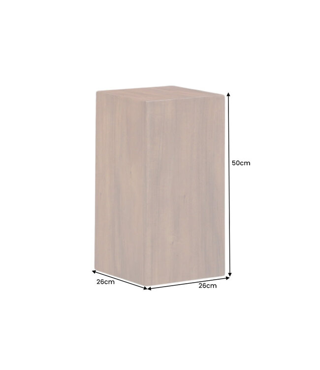 Invicta Interior Decoratieve pilaar COLUMNA 50cm acacia naturel bruin - 44976