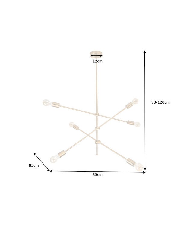 Invicta Interior Hanglamp VARIATIE verstelbaar metaal goud - 40772