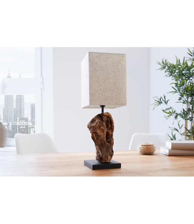 Invicta Interior Tafellamp HYPNOTIC 45cm driftwood beige - 19478