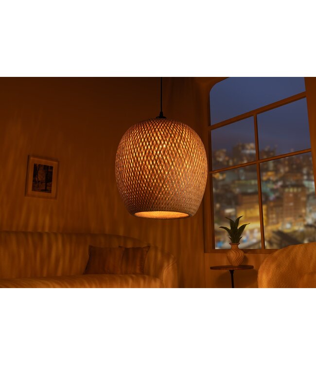 Invicta Interior Hanglamp ORGANIC LIVING 35 cm natuurlijk bamboe - 40578