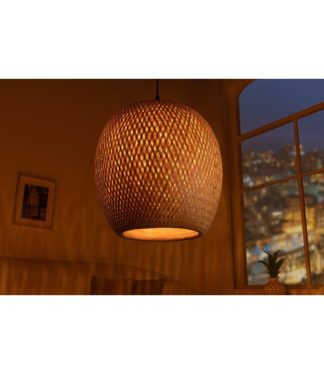 Invicta Interior Hanglamp ORGANIC LIVING 35 cm natuurlijk bamboe - 40578