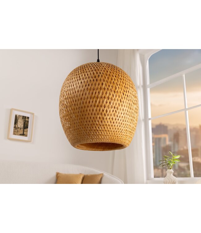 Invicta Interior Hanglamp ORGANIC LIVING 35 cm natuurlijk bamboe - 40578