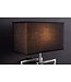 Invicta Interior Wandlamp LEONOR zilver met zwarte kap - 41674