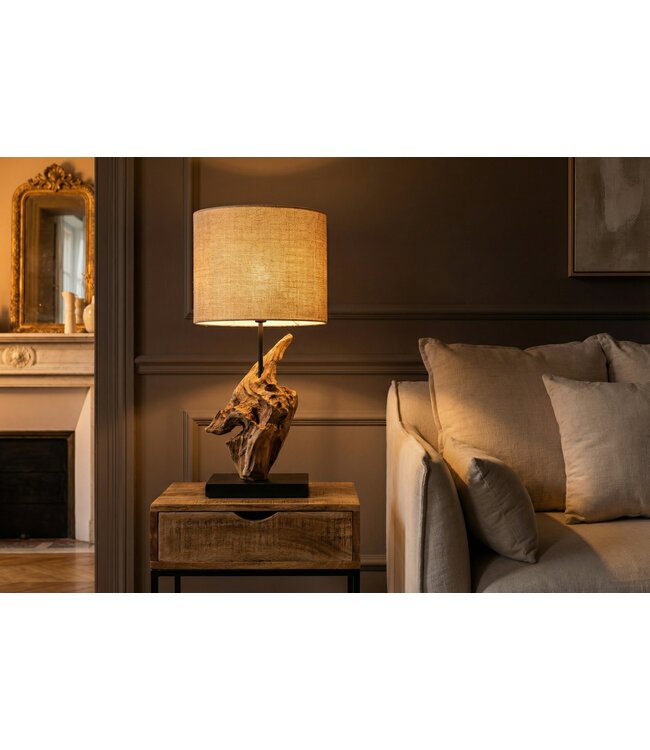 Invicta Interior Tafellamp HYPNOTIC 58 cm, teakhout, naturel - 43603