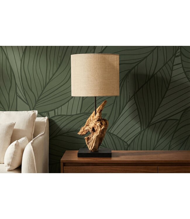 Invicta Interior Tafellamp HYPNOTIC 58 cm, teakhout, naturel - 43603