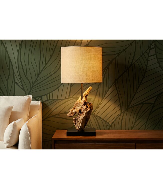 Invicta Interior Tafellamp HYPNOTIC 58 cm, teakhout, naturel - 43603