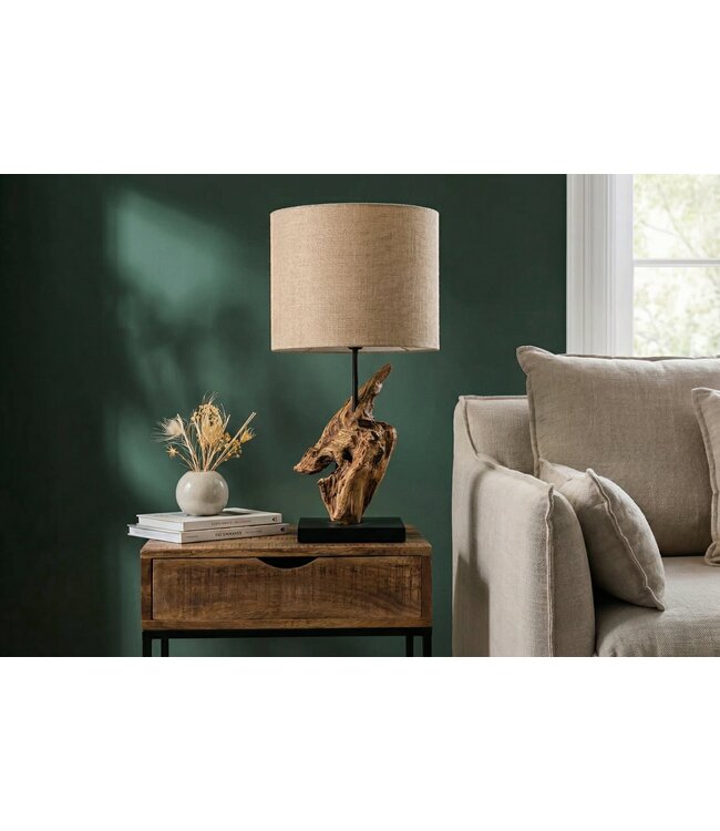 Invicta Interior Tafellamp HYPNOTIC 58 cm, teakhout, naturel - 43603