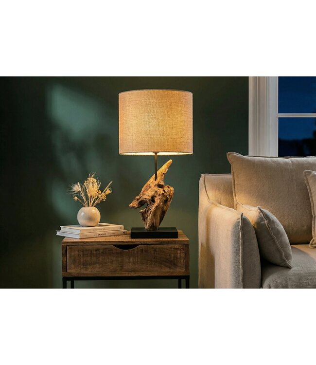 Invicta Interior Tafellamp HYPNOTIC 58 cm, teakhout, naturel - 43603