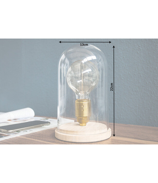 Invicta Interior Tafellamp EDISON 22cm industriële stijl zonder gloeilamp - 36873