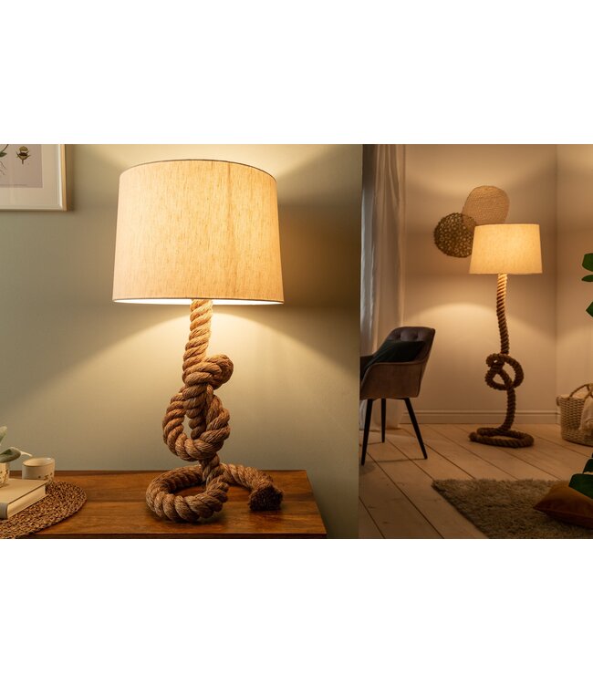 Invicta Interior Vloerlamp SEVEN SEAS 80cm met authentiek touw - 30201