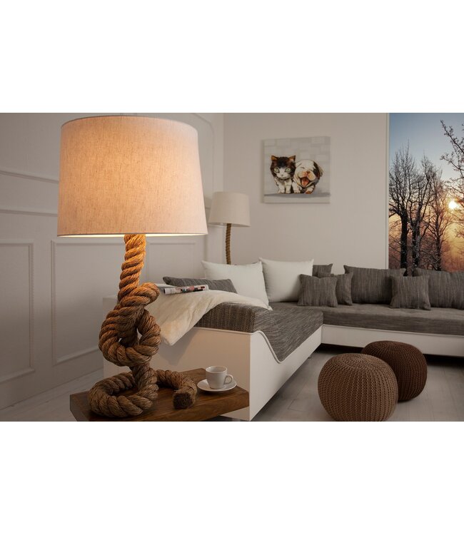 Invicta Interior Vloerlamp SEVEN SEAS 80cm met authentiek touw - 30201