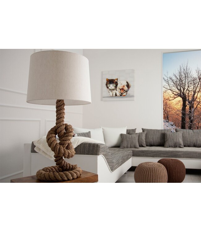 Invicta Interior Vloerlamp SEVEN SEAS 80cm met authentiek touw - 30201