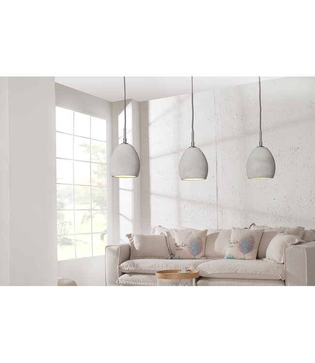 Invicta Interior Hanglamp CEMENT 3s cementgrijs - 36242