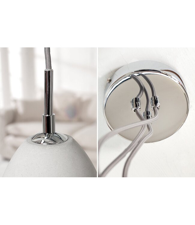 Invicta Interior Hanglamp CEMENT 3s cementgrijs - 36242