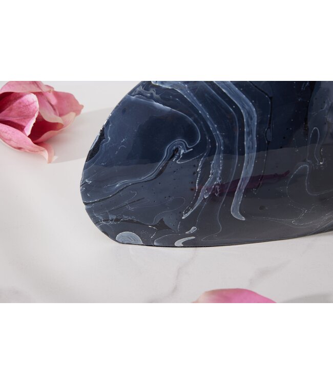 Invicta Interior Vaas STONE 38 cm marmerlook zwart - 43187