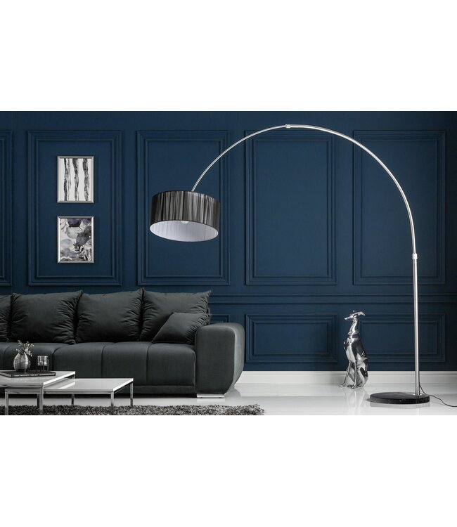 Invicta Interior Vloerlamp EXTENSO 230cm zwart met marmeren voet - 7162