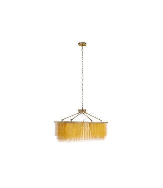 Invicta Interior Hanglamp ROYAL 80 cm met fijne gouden metalen kettingen - 43760