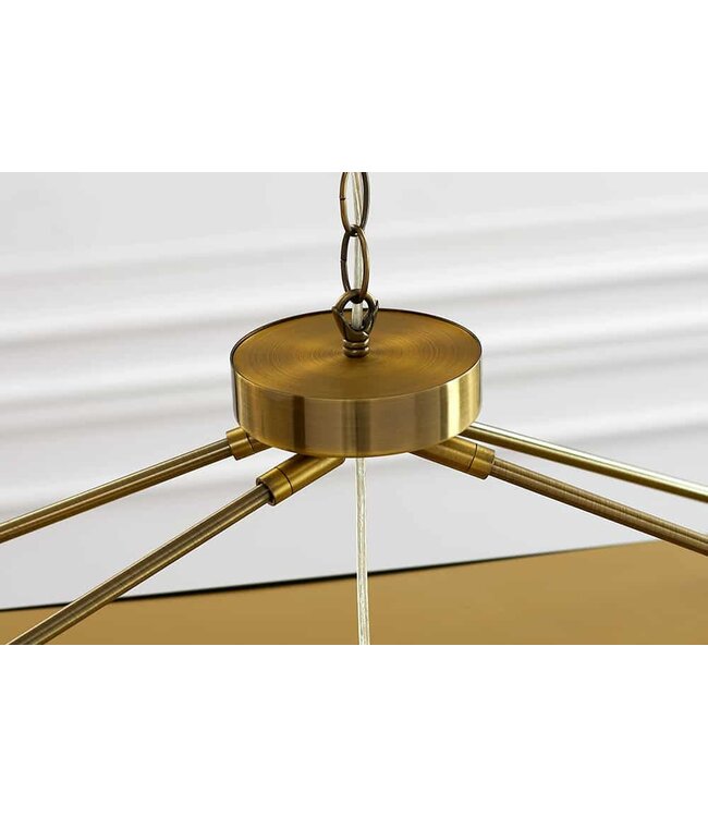 Invicta Interior Hanglamp ROYAL 80 cm met fijne gouden metalen kettingen - 43760