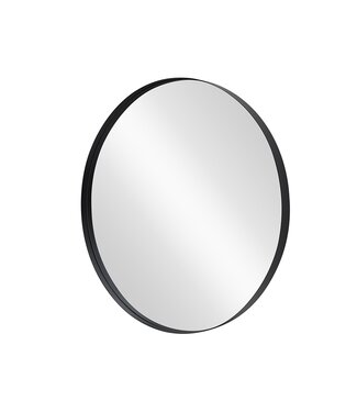 Invicta Interior Wandspiegel PORTRET 40 cm rond aluminium zwart - 48242