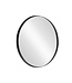 Invicta Interior Wandspiegel PORTRET 40 cm rond aluminium zwart - 48242