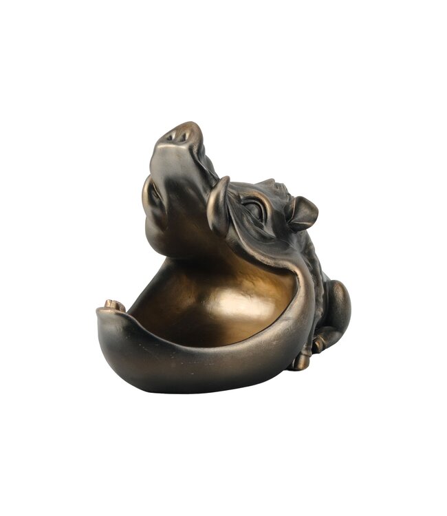 Invicta Interior Decoratief beeldje WARTHOG 30 cm brons met opbergvak - 48017