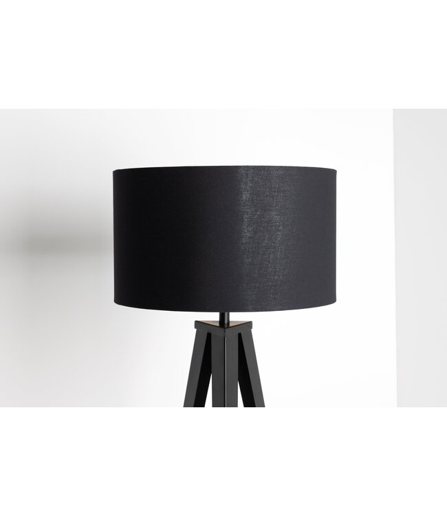 Invicta Interior Lampenkap 40x25x40cm zwart goud voor tafellampen - 42204