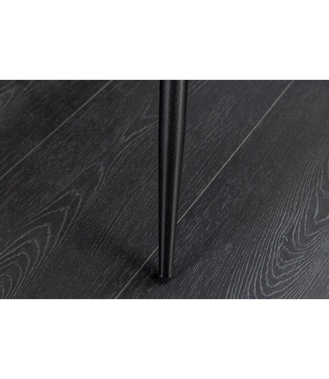 Invicta Interior Stoel ROADSTAR van fluweel in mosterdgeel met zwarte metalen poten - 47485