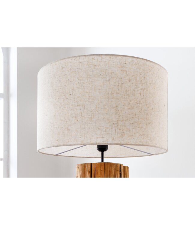Invicta Interior Lampenkap 50x30x50cm, naturel linnen, voor staande lamp - 39323