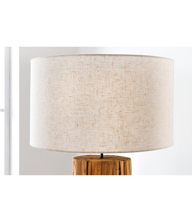 Invicta Interior Lampenkap 50x30x50cm, naturel linnen, voor staande lamp - 39323