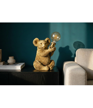 Invicta Interior Tafellamp KOALA 30cm gouden sculptuur - 48003