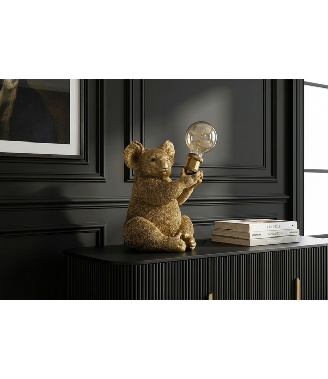 Invicta Interior Tafellamp KOALA 30cm gouden sculptuur - 48003