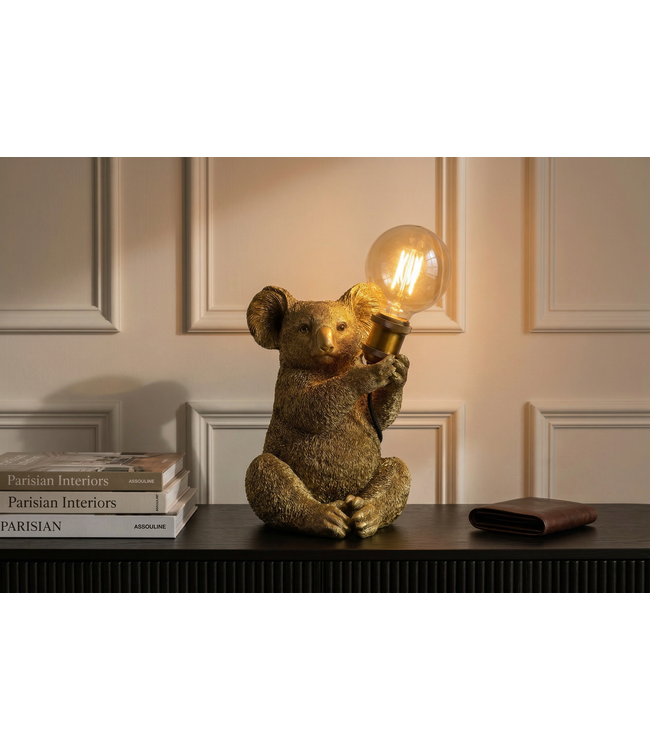 Invicta Interior Tafellamp KOALA 30cm gouden sculptuur - 48003
