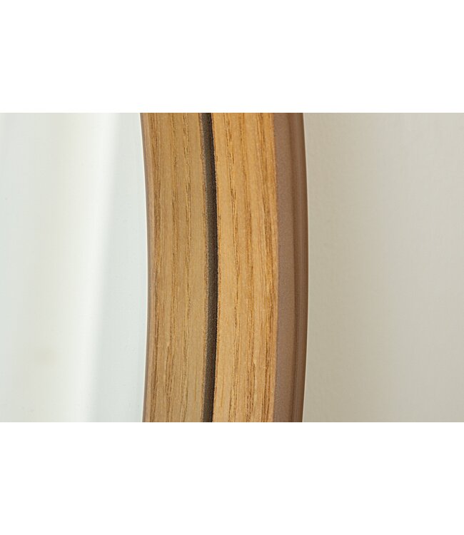 Invicta Interior Wandspiegel PORTRET 70 cm rond eikenhoutfineer - 48251