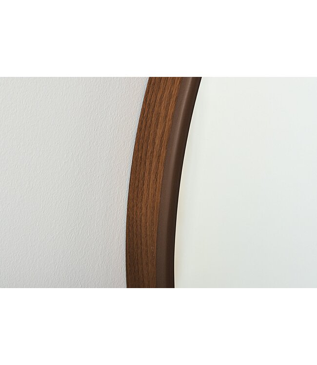 Invicta Interior Wandspiegel PORTRET 70 cm rond met walnoothouten fineer - 48250