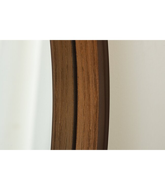 Invicta Interior Wandspiegel PORTRET 70 cm rond met walnoothouten fineer - 48250